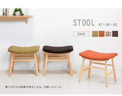 スツール椅子木製セット2脚クッションファブリックリビング低めローワイド子供北欧かわいいオットマンおしゃれ木小さめ完成品ベンチダイニングシンプルロータイプドレッサー背もたれなし丈夫