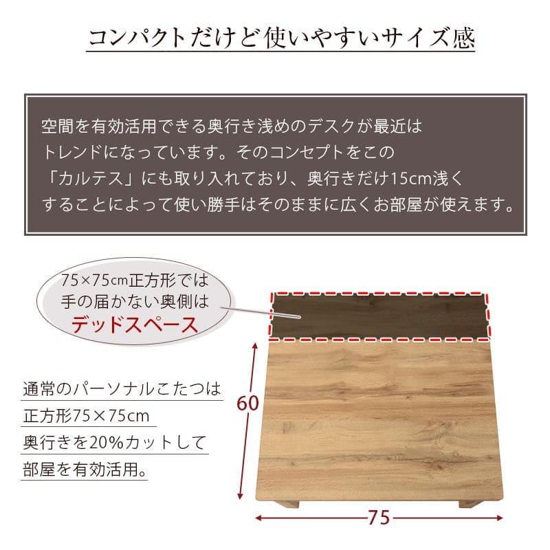 こたつテーブル長方形75×60こたつテーブル大きめ北欧7560ローテーブルコタツオールシーズンロータイプおしゃれ一人用炬燵一人暮らし軽量1人用和室大きい電気こたつ木目ミニ座卓火燵天然木コタツテーブル2人用ミニこたつ薄型