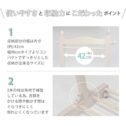 ハンガーラックキャスタースリム幅60木製丈夫棚頑丈コートハンガー収納薄型ワゴンおしゃれ洋服掛けスタンド移動省スペースコンパクトシンプルリビング一人暮らし棚付き小さめ高い子供洋服服