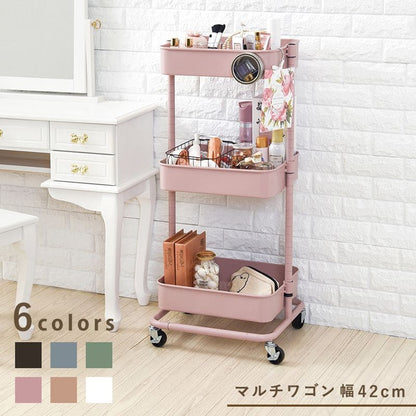ラック棚キャスター奥行35スチール木製収納ワゴン移動スリムキッチン3段メッシュマグネットおしゃれ棚板低い小さいプランター本幅40三段キャスター付き薄型ハイタイプ軽量隙間デスク横