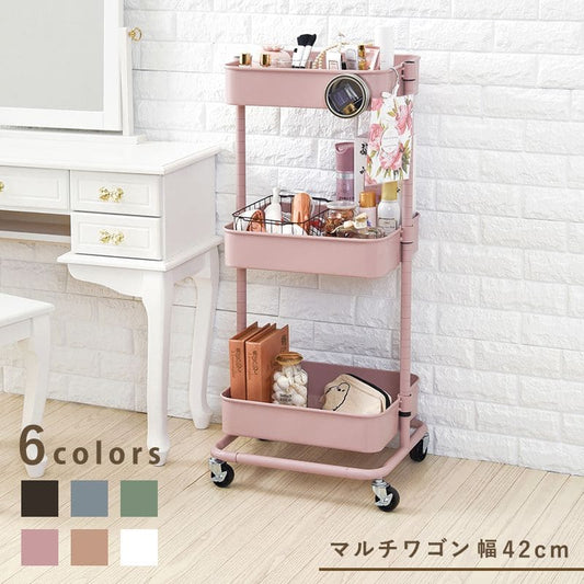 ラック棚キャスター奥行35スチール木製収納ワゴン移動スリムキッチン3段メッシュマグネットおしゃれ棚板低い小さいプランター本幅40三段キャスター付き薄型ハイタイプ軽量隙間デスク横