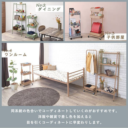 ラック棚キャスター奥行35スチール木製収納ワゴン移動スリムキッチン3段メッシュマグネットおしゃれ棚板低い小さいプランター本幅40三段キャスター付き薄型ハイタイプ軽量隙間デスク横
