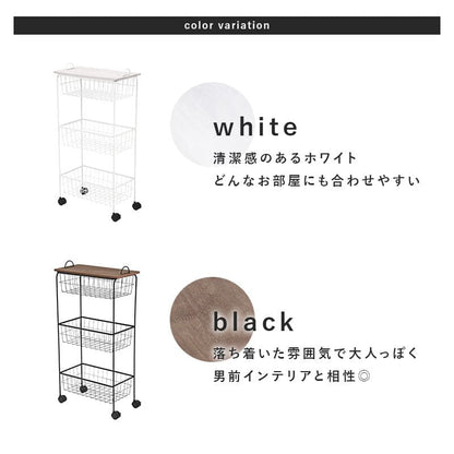 ラック棚完成品キャスター奥行25スチール木製収納ワゴン移動スリムキッチン3段おしゃれ棚板低い小さい天板付き天板付きプランター本幅45三段キャスター付き薄型ハイタイプ軽量隙間デスク横