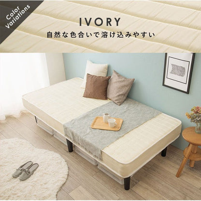 脚付きマットレスシングルマットレスボンネルコイル硬め脚付きベッド男一体型厚めボンネルすのこ一人暮らし脚20cm収納コンパクト195cmスノコ付きベッドマット寝心地硬い小さい耐荷重通気性夏