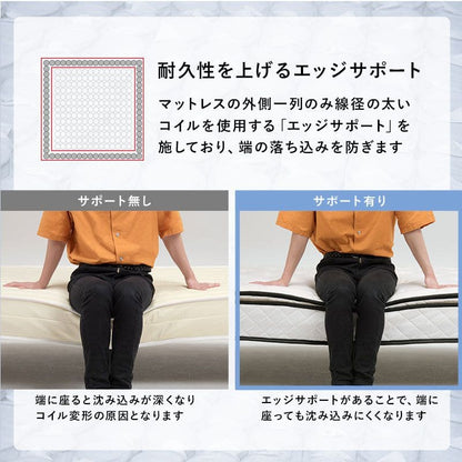 脚付きマットレスシングルマットレスポケットコイル高級脚付きホテル仕様ベッド男一体型厚め柔らかめすのこ一人暮らし脚20cm収納195cmスノコ付きベッドマット寝心地硬い小さい耐荷重通気性夏