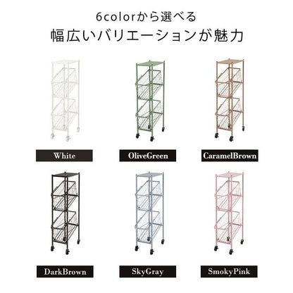 ランドリーラック2段スリム低い縦型薄型頑丈かごロータイプキャスター斜めメッシュワゴンバスケットおしゃれランドリーバスケットワイヤーバスケット付コンパクトキャスター付きランドリー収納細長い