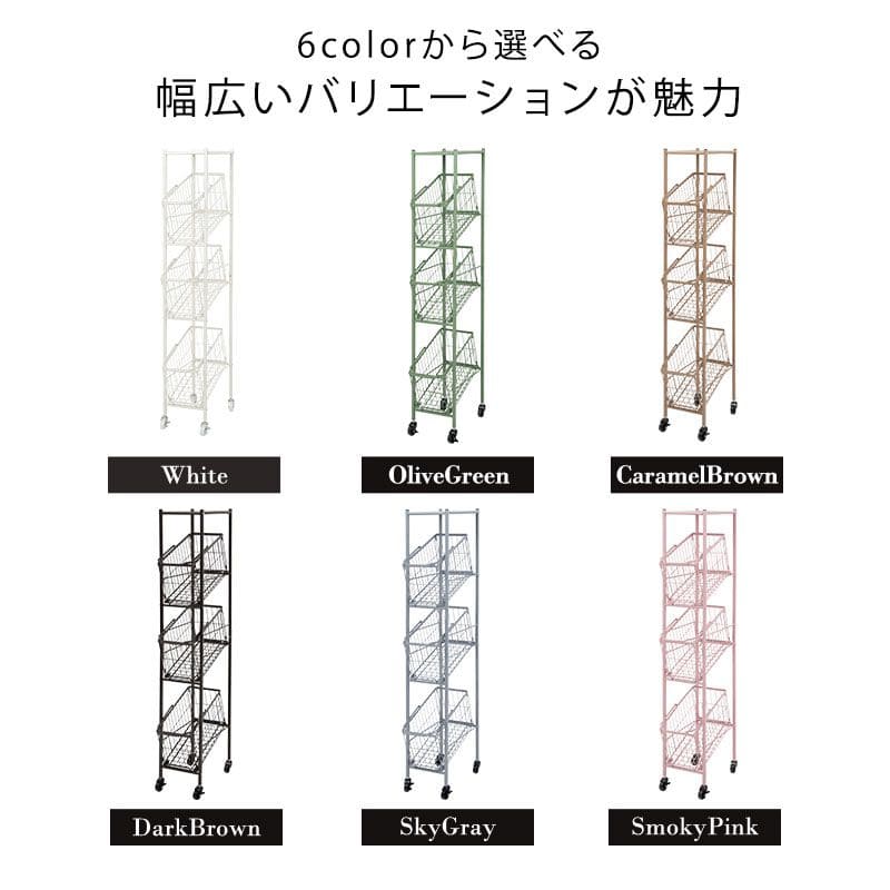 ランドリーラック3段スリム低い縦型薄型頑丈かごロータイプキャスター斜めメッシュワゴンバスケットおしゃれランドリーバスケットワイヤーバスケット付コンパクトキャスター付きランドリー収納細長い