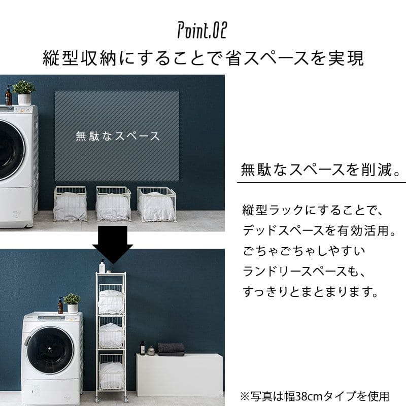 ランドリーラック3段スリム低い縦型薄型頑丈かごロータイプキャスター斜めメッシュワゴンバスケットおしゃれランドリーバスケットワイヤーバスケット付コンパクトキャスター付きランドリー収納細長い