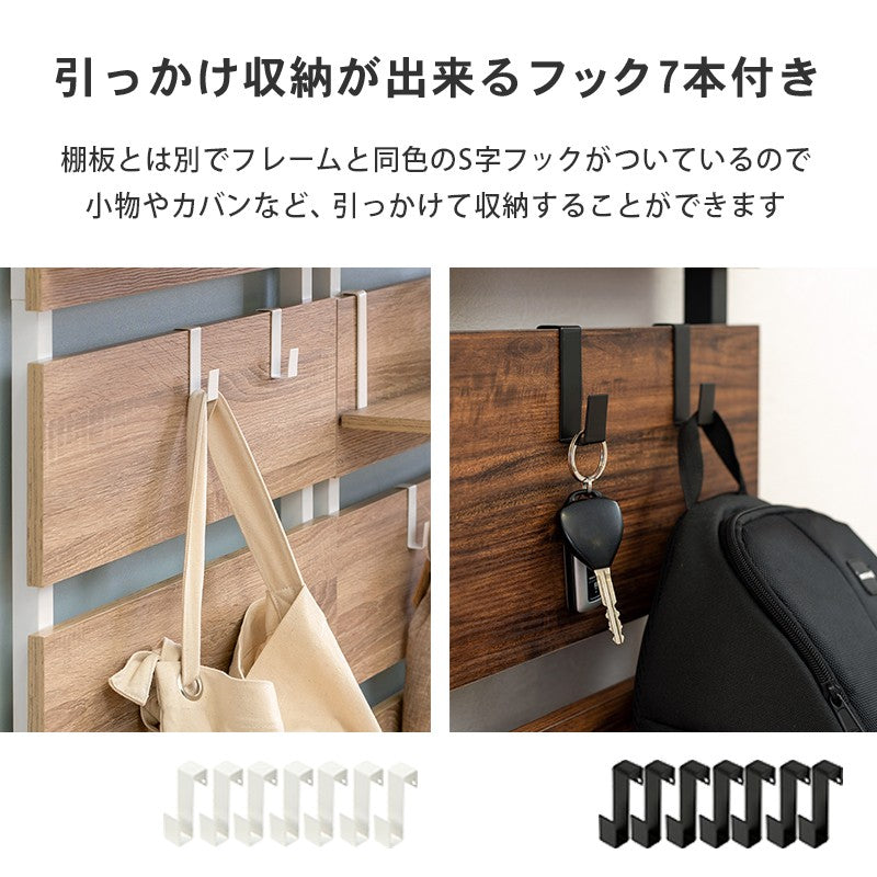 トイレ収納スリム突っ張り棚幅40棚ラック収納アイアン木目北欧壁サニタリー薄型白コンパクト突っ張りラックおしゃれ背面壁面後付けつっぱり収納トイレ洗面所玄関ラダーラックフック壁面収納