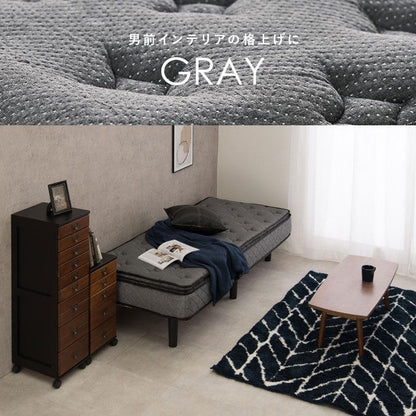 脚付きマットレスセミシングルマットレスポケットコイル高級脚付きホテル仕様ショートベッド男一体型厚め柔らかめすのこ一人暮らし20cm収納スノコ付きベッドマット寝心地硬い小さい耐荷重通気性夏