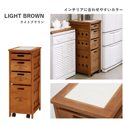 キッチンストッカー完成品ストッカーキッチンスリム収納小型薄型家庭用キャスター隙間30洗面所引き出し4段高さ80木製ワゴン隙間収納野菜ストッカー大容量おしゃれ深型縦型キッチンワゴン軽量