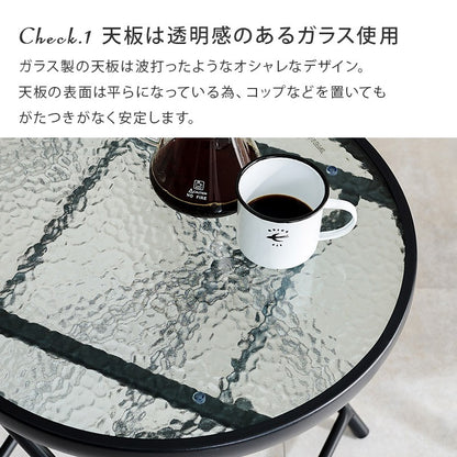 ガーデンテーブルガーデンチェアチェアセット折りたたみ丸型アイアン屋外ガラス2人丸椅子スチールテーブルセットカフェ外庭ベランダ野外コンパクト小型部屋格安スリム2人用アウトドアキャンプ