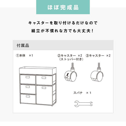 ランドリーチェストラタン3段2列引き出し幅70奥行30スリムランドリー収納キャスター籐ワゴンカゴ収納薄型ランドリーラックおしゃれロータイプ洗面所ランドリーサイドチェストラック大きいバスケット