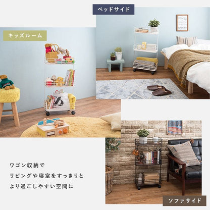 ラック棚完成品キャスター奥行20cmスチール木製収納ワゴン移動スリムキッチン3段おしゃれ棚板低い小さい天板付き天板付きプランター本幅40三段キャスター付き薄型ハイタイプ軽量隙間デスク横
