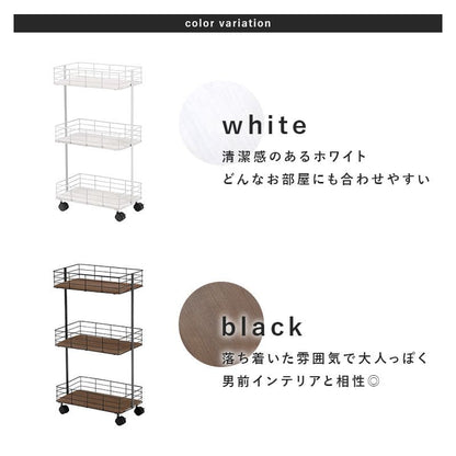 ラック棚完成品キャスター奥行25スチール木製収納ワゴン移動スリムキッチン3段おしゃれ棚板低い小さい天板付き天板付きプランター本幅40三段キャスター付き薄型ハイタイプ軽量隙間デスク横
