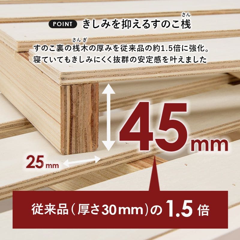 ベッドセミダブル木製脚付き棚すのこスリム省スペース天然木コンセント高さ調整ロング継ぎ脚宮シンプルセミダブルベッドおしゃれコンパクト宮棚継ぎ足子供中学キッズ女性学生一人暮らし短い頑丈