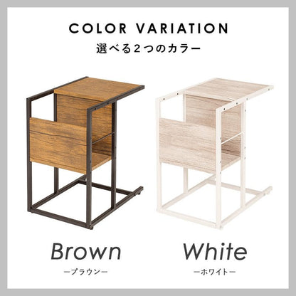 サイドテーブル木製スリムベッド雑誌木目棚幅30小さめ軽量2段小型ソファ本棚コの字おしゃれ玄関収納コンパクト玄関北欧寝室ベッドソファーテーブルウッド薄型ロータイプ低めソファーベット
