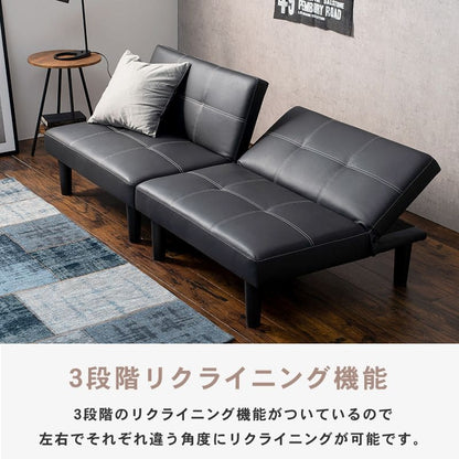 ソファベッド折りたたみ一人用脚付きレザーカウチリクライニングソファーベッド2人掛けおしゃれ硬めコンパクトロータイプモダン3way合皮本体簡易快適寝心地一人暮らし多機能かわいいリビング