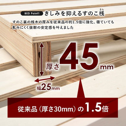 すのこベッドベッドフレーム
