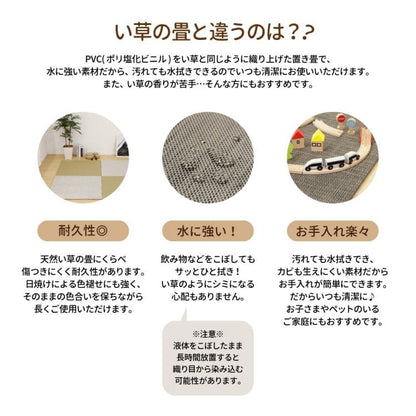置き畳ユニット畳フローリングポリプロピレン畳防音おしゃれ厚手82cmサイズペット正方形滑り止め敷くだけロータイプ畳ユニットdiy見切りインテリア組み合わせ茶道赤ちゃんずれ防止