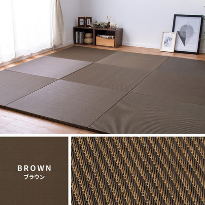 置き畳ユニット畳フローリングポリプロピレン畳防音おしゃれ厚手65cmサイズペット正方形滑り止め敷くだけロータイプ畳ユニットdiy見切りインテリア組み合わせ茶道赤ちゃんずれ防止