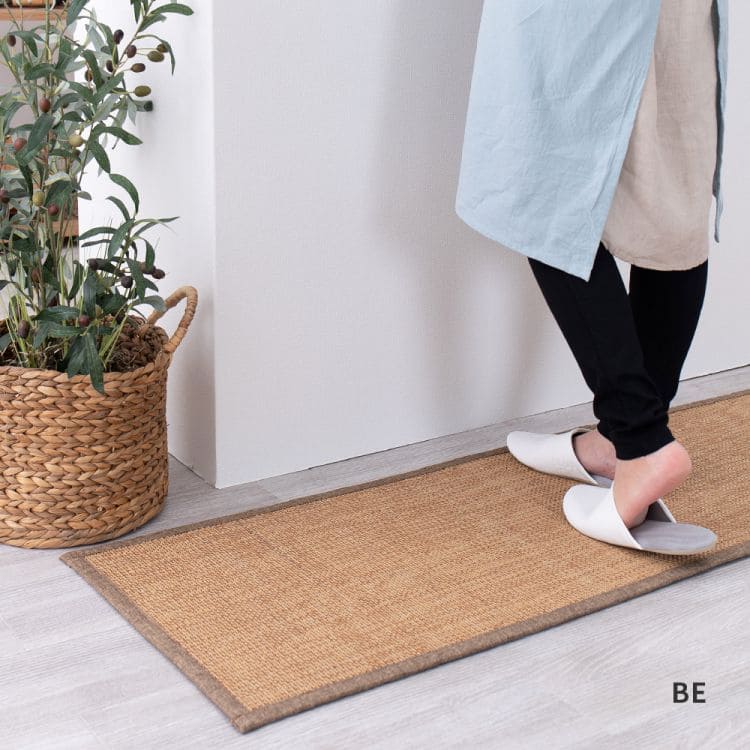 玄関マット屋内風水北欧大判室内45×75竹マット天然素材竹リゾートアジアン夏滑り止め4575高級感玄関マット和風無地冷感バンブー靴置き場シンプル夏用高級上品和天然自然素材ずれない