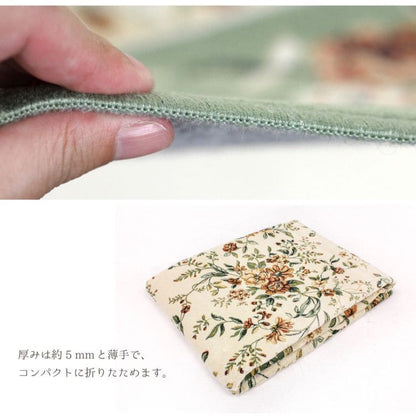 ラグカーペットベルギー冬3畳薔薇花柄毛足短いエレガント冬用掃除しやすいクラシックおしゃれラグマット絨毯床暖房ホットカーペット対応長方形高級感年中冬用ラグ冬用カーペット春冬秋冬暖かい北欧一年中使える敷物じゅうたん激安安い