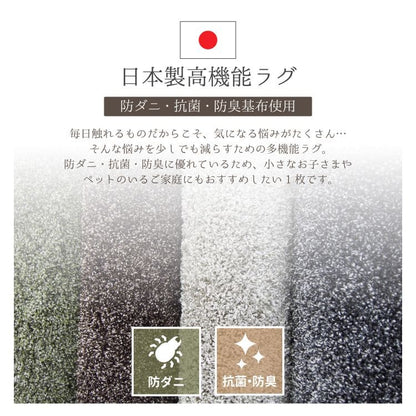 カーペットラグ円形160cm国産防ダニ2畳夏シャギー洗える防臭抗菌夏用おしゃれ床暖房ホットカーペット円形ラグ丸日本製洗濯機ペット年中夏冬兼用一人暮らしリビングセンターラグ子供韓国風