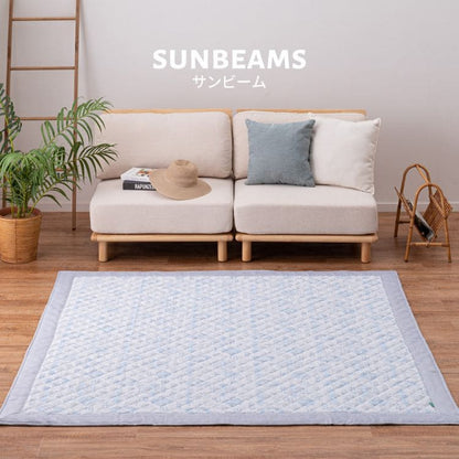 冷感ラグカーペット冷感ひんやり夏1.5畳接触冷感洗える長方形ラグ夏用おしゃれオールシーズンキリム柄涼しい通気性薄手軽い洗濯機さらら感春冬通年韓国リビングソファシンプルかわいい
