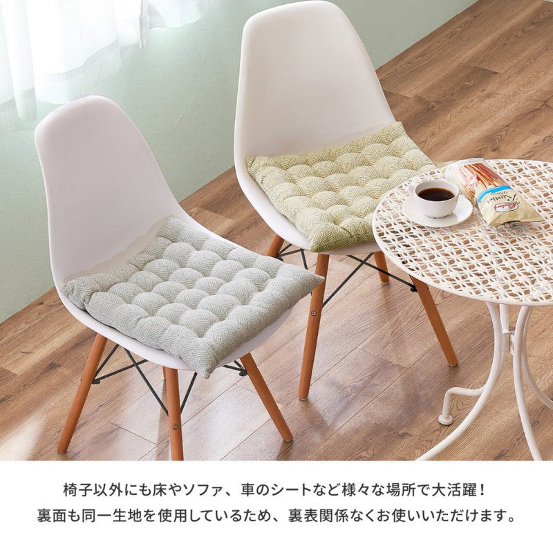 座布団椅子用クッションチェアパッド四角極厚おしゃれ椅子シートクッション車厚手スクエアいす用40cm北欧夏用夏座席腰痛椅子用クッションチェアかわいい軽自動車大きめ腰後部座席後席パッドシートマット40×40綿100％フロア単品