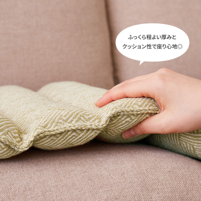 シートクッションかわいい北欧椅子ひも付き厚手座布団車腰痛紐付きロングロングクッションフロアクッションおしゃれ厚いクッション後部座席厚めソファ長座布団軽自動車夏後席カバーソファパッドソファーパッド2人掛けソファーシートマット