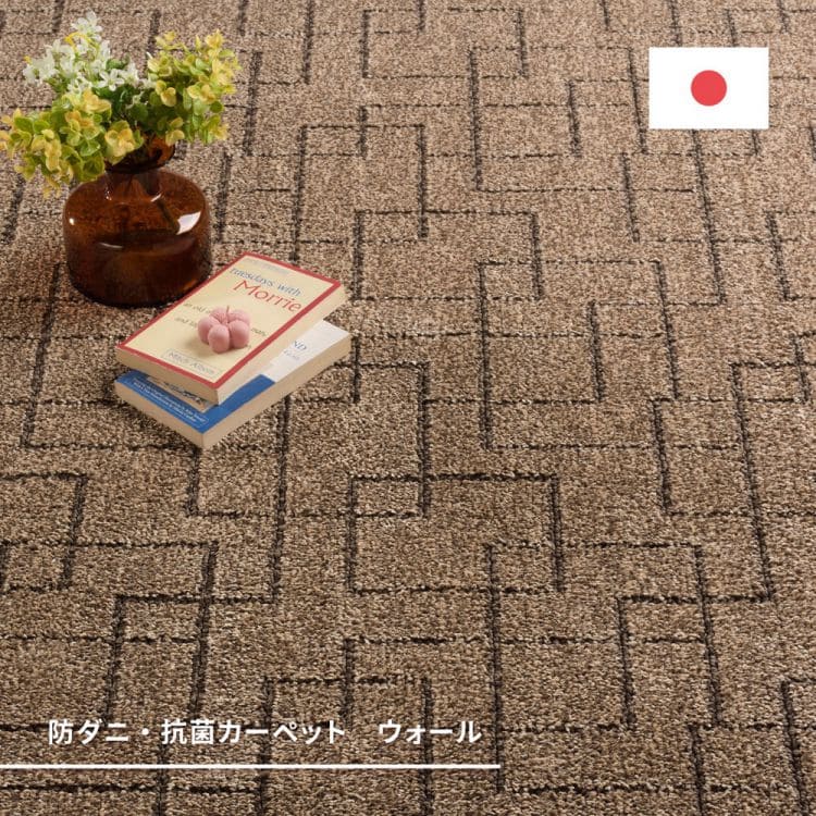 ラグカーペット冬江戸間6畳防ダニペットモダン幾何学日本製厚手ホットカーペット床暖房冬用長方形国産抗菌防臭子供部屋おしゃれオールシーズンリビング一人暮らし年中夏冬兼用格安お洒落