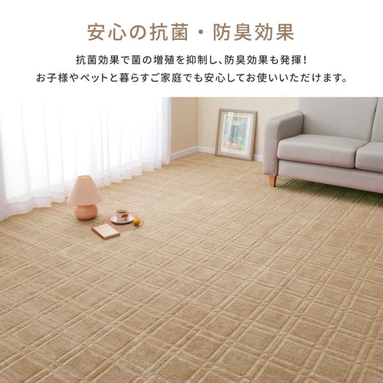 ラグカーペット冬江戸間1畳長方形カット日本製ホットカーペット床暖房無地冬用毛足短い国産抗菌防臭軽量薄手ペット子供部屋おしゃれオールシーズンリビング一人暮らし年中夏冬兼用格安お洒落