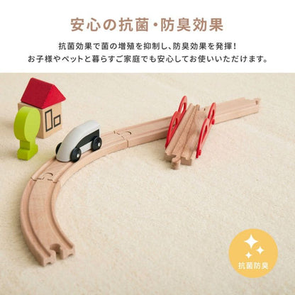 ラグカーペット冬江戸間8畳正方形丸巻きペット日本製ホットカーペット床暖房冬用毛足短いパイル国産抗菌防臭軽量薄手子供部屋おしゃれオールシーズンリビング一人暮らし年中夏冬兼用格安お洒落
