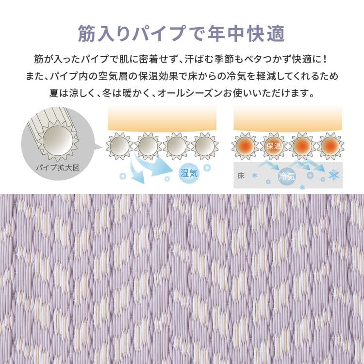 カーペット上敷きpp10畳夏江戸間撥水い草風ペット対応洗える長方形ござ夏用拭けるラグ上敷き畳おしゃれビニール畳の上韓国風