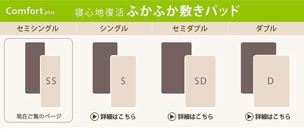 敷きパッドセミシングル夏冬綿日本製体圧分散高反発暖かい寝具シーツメッシュ国産敷パッドジュニアずれないゴム置くだけ洗えるふわふわ通年オールシーズン汗敷きパットマットレスベッド春夏冬