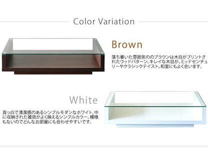リビングテーブルローテーブルガラススリム木製高級小さめおしゃれセンターテーブルテーブル北欧リビング棚付き幅90ガラステーブル
