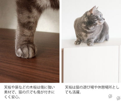 猫トイレ猫トイレ家具木製匂い対策目隠し棚収納砂飛び散り防止大型猫用隠す猫用トイレおしゃれ大型大きめキャビネット2段扉収納家具家ガード楽高級木ワイドスリム大型ボックス横型カバー壁