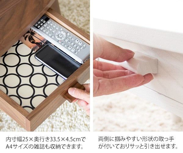ローテーブルテーブル丸型木製大きめ北欧おしゃれ丸引き出しリビングテーブル丸テーブル収納カフェテーブルコーヒーテーブルスリム