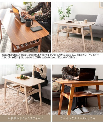 センターテーブルソファテーブル高さ60cm高め収納木製白棚付きソファーテレワーク在宅ハイ大きめ角丸木目おしゃれ食事リビング長方形格安コンパクトシンプル丈夫センターデスク机PCロング