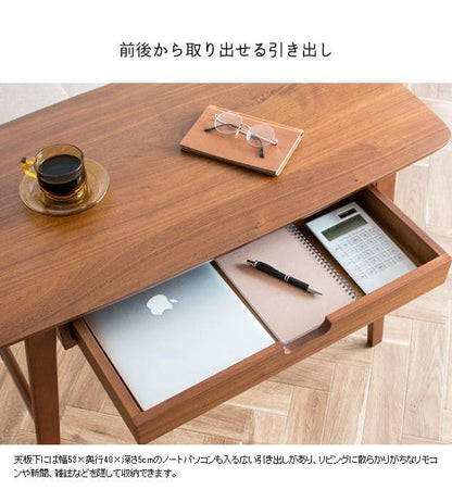 センターテーブルソファテーブル高さ60cm高め収納木製白引き出しソファーテレワーク在宅ハイ大きめ角丸木目おしゃれ食事リビング長方形格安コンパクトシンプル丈夫センターデスク机PCロング