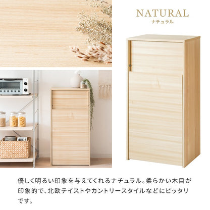 ゴミ箱ダストボックス45リットルフタ付きキッチンスリム45l幅45木製縦型プッシュキャスター台所おしゃれ木目家具部屋薄型ボードリビング天板家具調低いプッシュ扉蓋つきレンジ台ワゴン