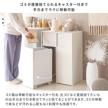 ゴミ箱45lダストボックス大容量分別レンジ台引き出しキャスターキッチン45リットル生ごみ木目北欧スチールごみ箱密閉防臭前扉移動式おしゃれ中身見えない袋リビング臭わないペットいたずら防止家具