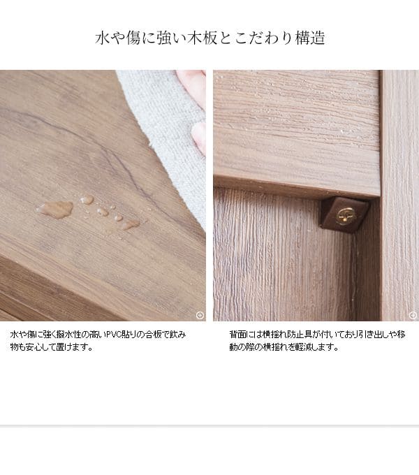 サイドワゴンキャスター木製引き出し2段木目テーブルスリムデスクワゴン幅40奥行40おしゃれa4ワゴン低い薄型子供寝室デスクサイドチェストキャスター付きサイドラックラックデスク横デスク下収納木
