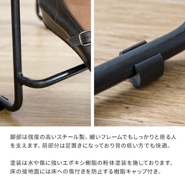 スツール椅子高さ55cm脚付き本革ヴィンテージ室内北欧おしゃれクッション低い小さいスリムロー玄関子供コンパクトアイアン完成品