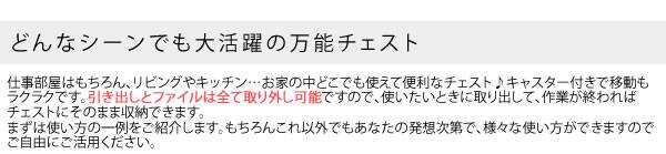 サイドワゴンキャスター付きサイドラックチェストa4引き出し5段デスクスリムおしゃれ黒白収納ワゴンキャスターラックサイドチェスト幅40