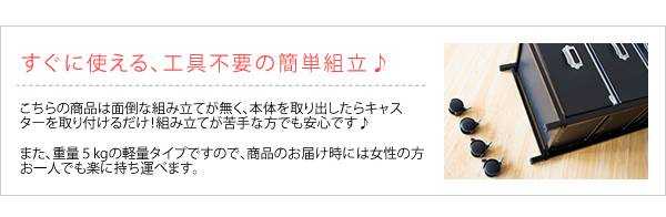 サイドワゴンキャスター付きサイドラックチェストa4引き出し5段デスクスリムおしゃれ黒白収納ワゴンキャスターラックサイドチェスト幅40