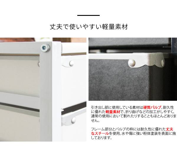 サイドワゴンキャスター付きサイドラックチェストa4引き出し5段デスクスリムおしゃれ黒白収納ワゴンキャスターラックサイドチェスト幅40