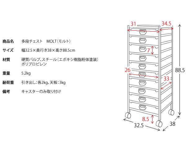 サイドワゴンキャスター付きサイドラックチェストa4引き出しデスクスリムおしゃれ黒白収納ワゴンキャスターラックサイドチェスト幅30