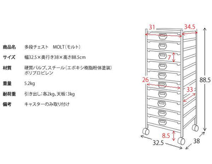 サイドワゴンキャスター付きサイドラックチェストa4引き出しデスクスリムおしゃれ黒白収納ワゴンキャスターラックサイドチェスト幅30